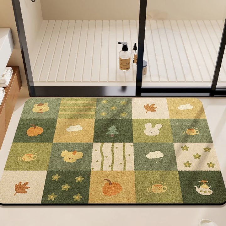 Colorful Geometric Bath Mat Kalsten