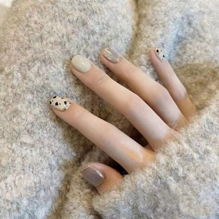 Artistic Patterned Press-On Nails