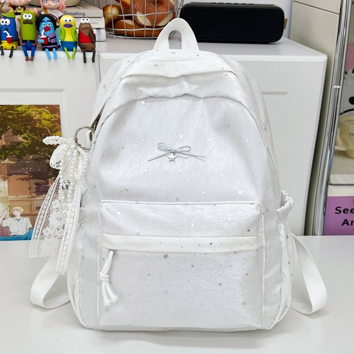 Stylish Sparkling Bow-Embellished Backpack Kalsten