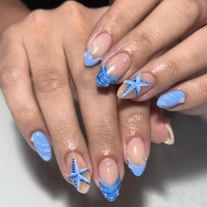 Ocean-Inspired 3D Nail Art Design Kalsten