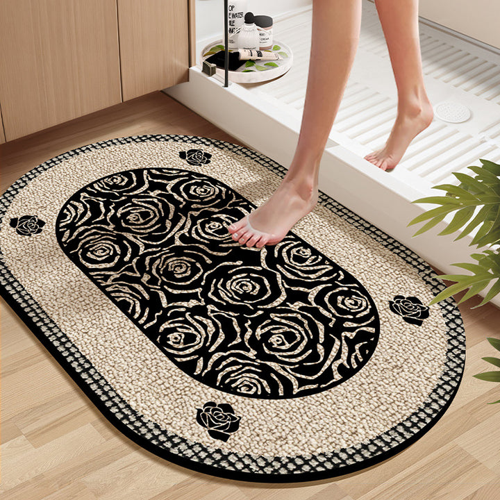 Soft Textured Bathroom Rug Kalsten