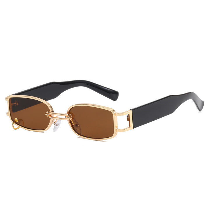Women's fashionable sunglasses with innovative rectangular design and elegant metal accents Kalsten