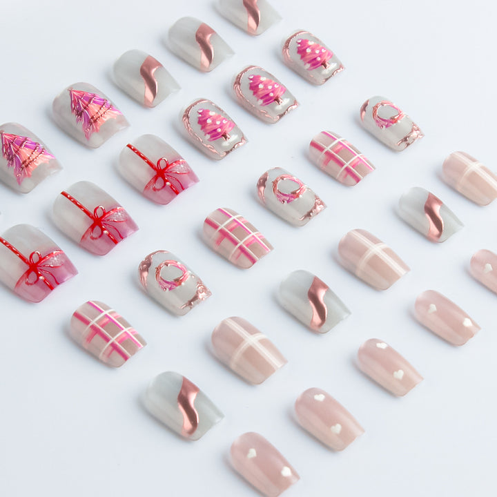 Decorative Holiday-Themed Press-On Nail Set Kalsten