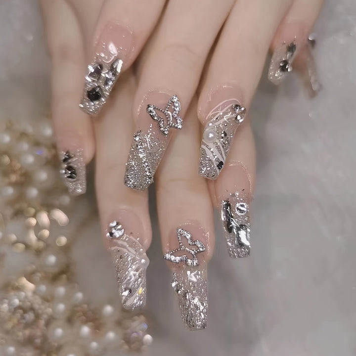 Ombre Press-On Nails with Glossy Finish Kalsten