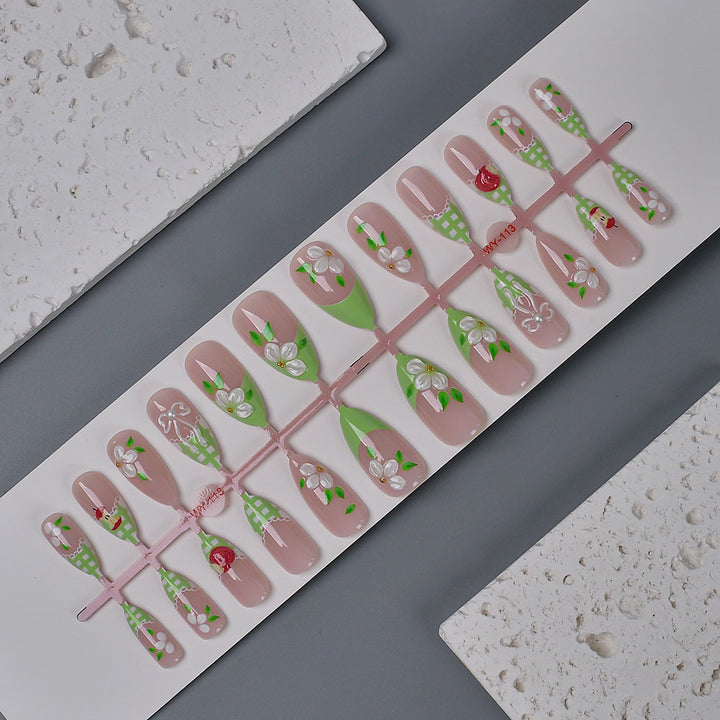 Artistic Floral Press-On Nail Art Collection Kalsten
