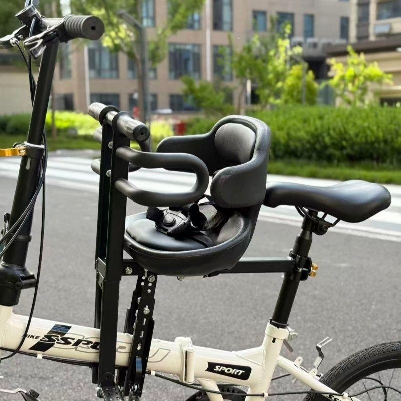 padded child bike safety seat with high back and five-point harness Kalsten