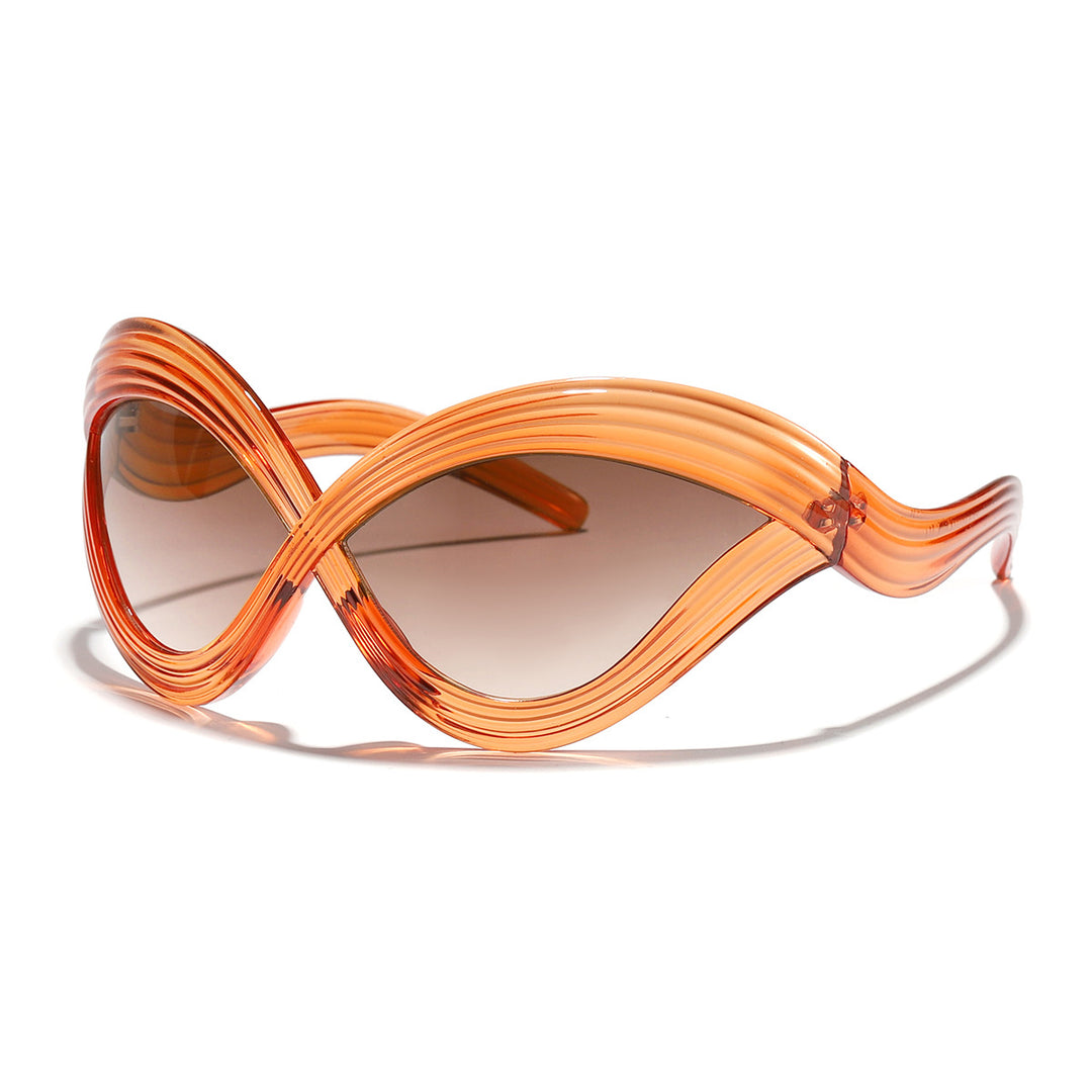 Women's fashionable sunglasses with innovative wave frame Kalsten
