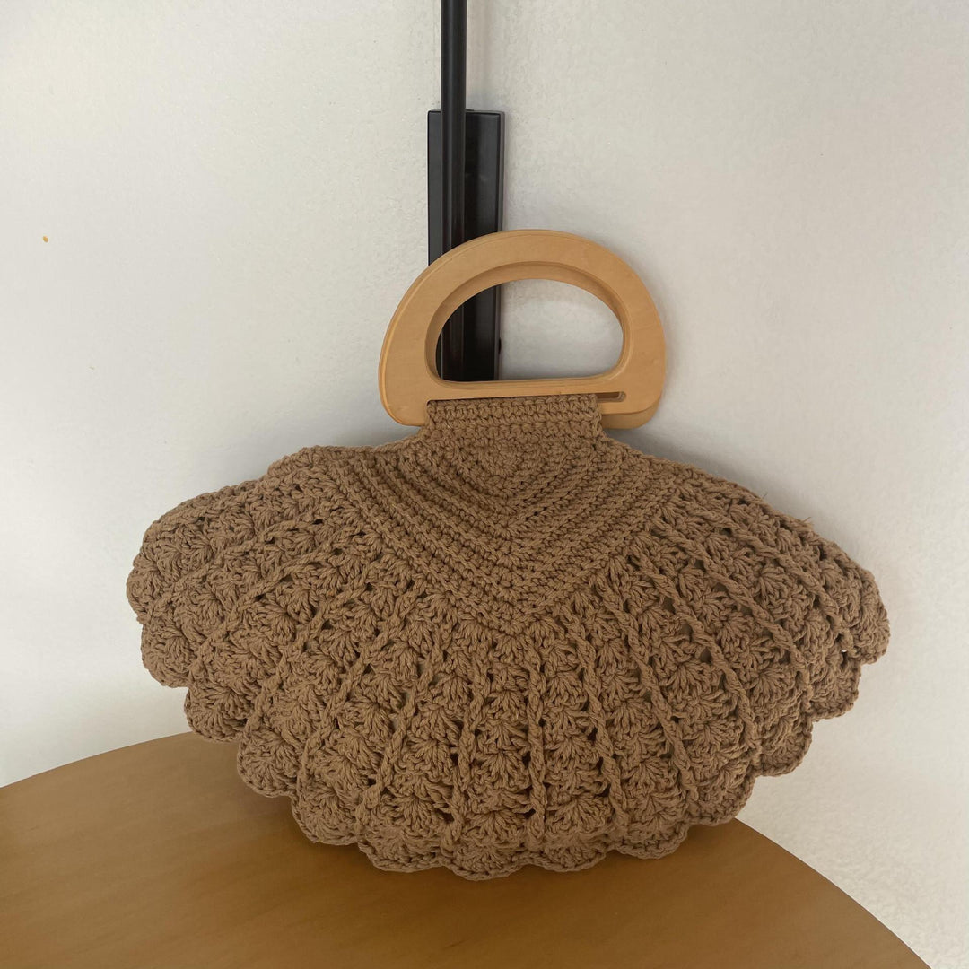 Hand-knotted Shoulder Bag Made of Cotton Kalsten