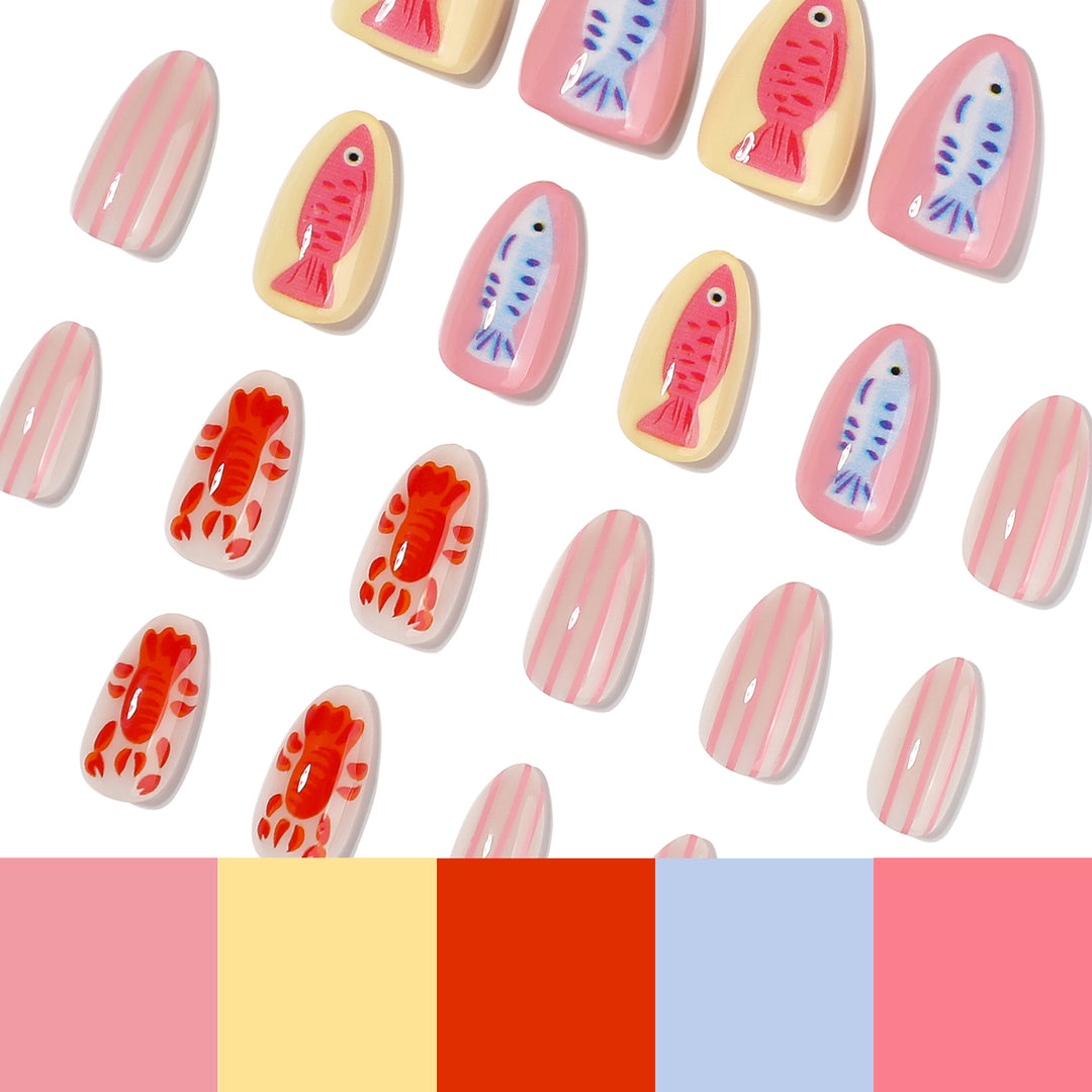 Artful Nail Art in Maritime Design Kalsten