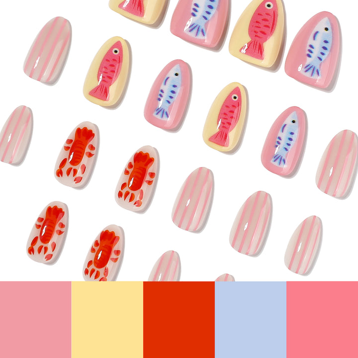 Artful Nail Art in Maritime Design Kalsten