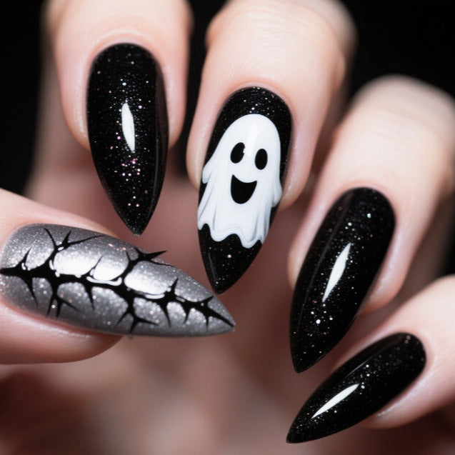 Halloween Themed Spooky Nail Art Kalsten