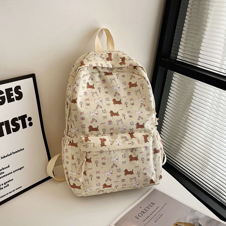 Dog-Themed Casual Backpack Kalsten