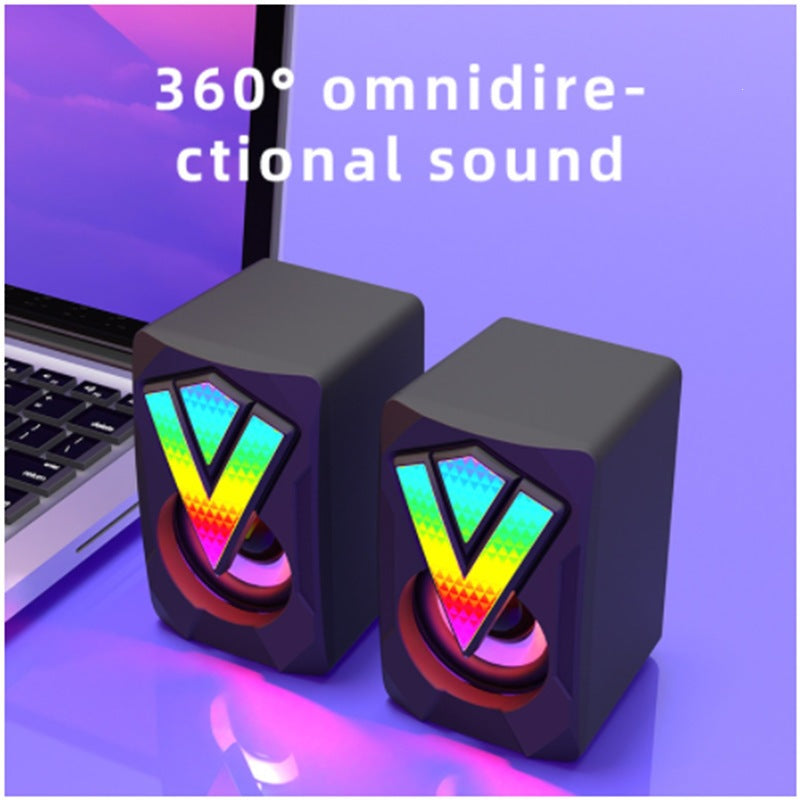 360-Degree RGB Desktop Speakers with Omnidirectional Sound Kalsten