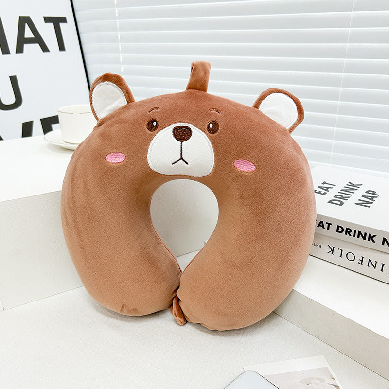 Ladies neck pillow with cuddly bear motif Kalsten