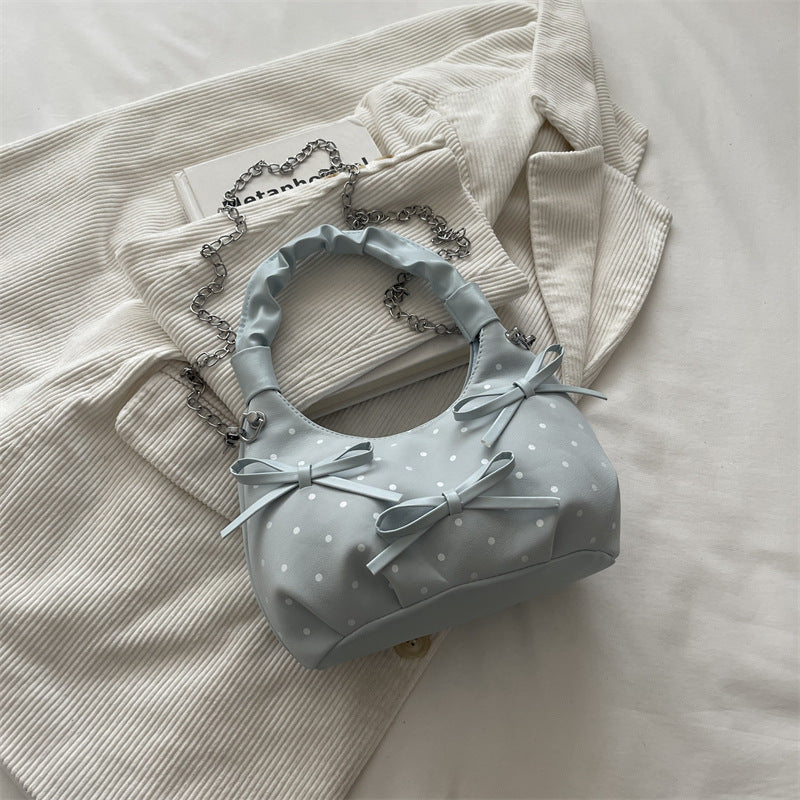 Stylish Polka Dot Mini Handbag