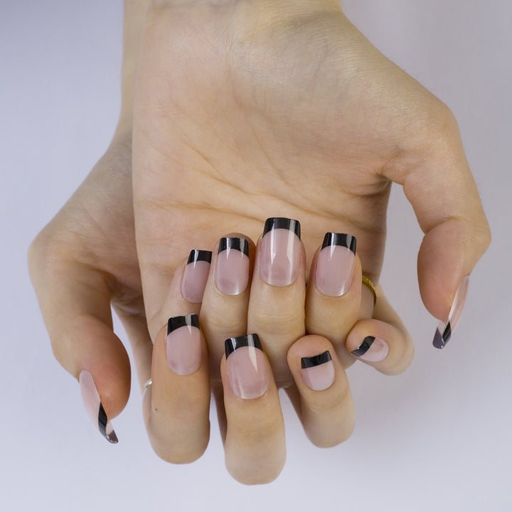 Artificial nails with contrasting French design Kalsten