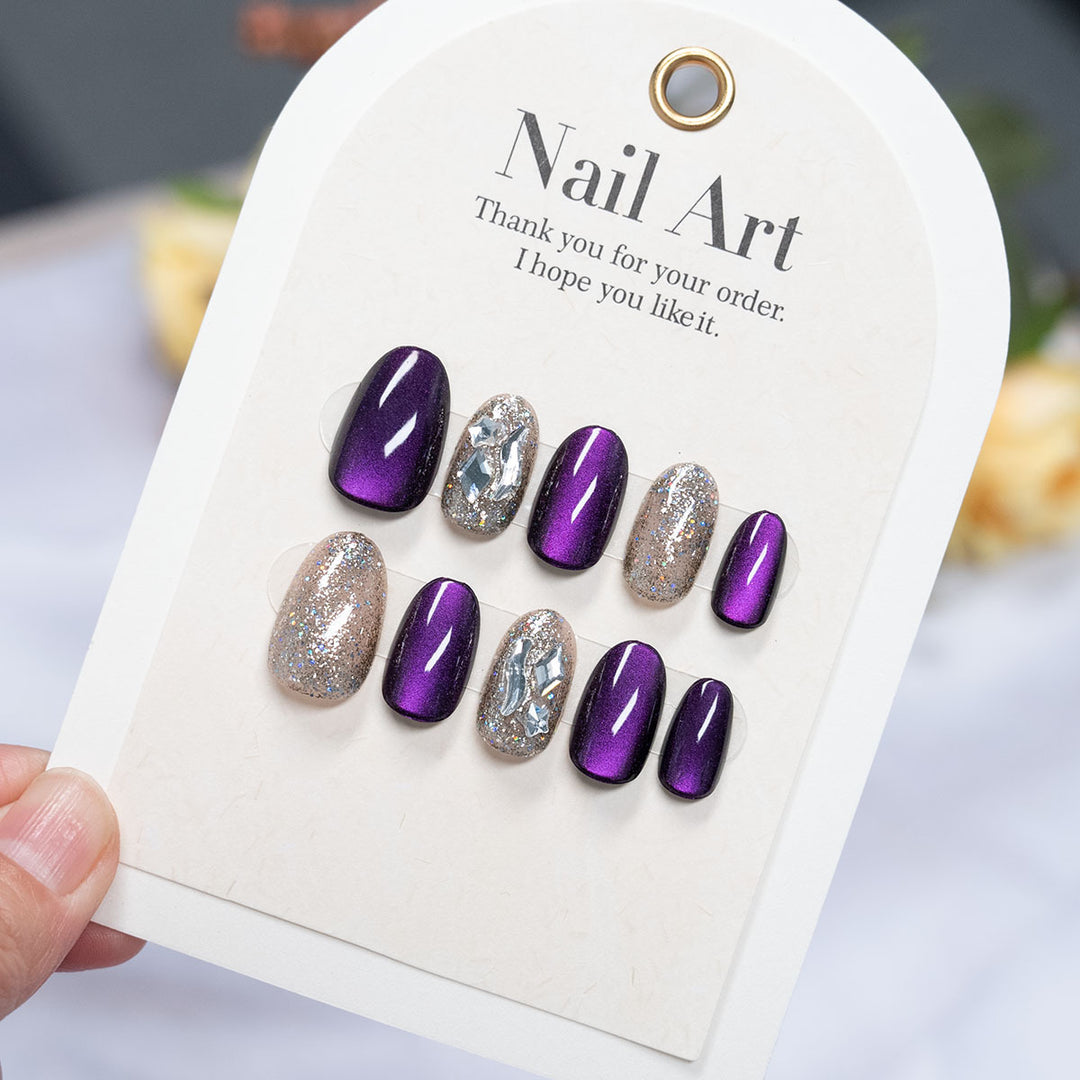 High Shine Press-On Nail Art
