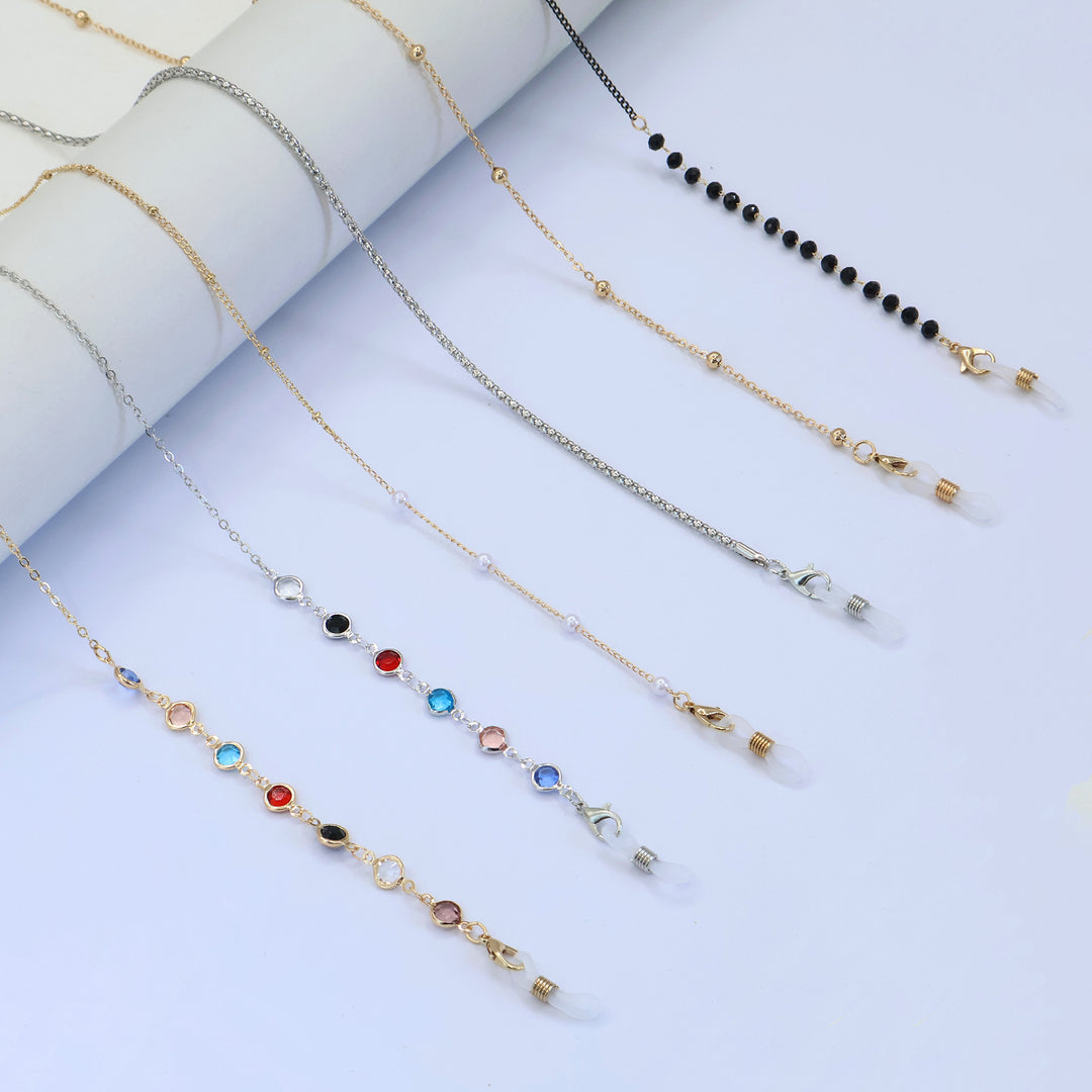 Multicolor Gemstone Eyewear Chain Kalsten