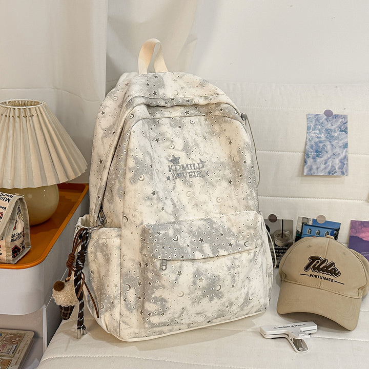 Stylish Starry-Print Backpack Kalsten