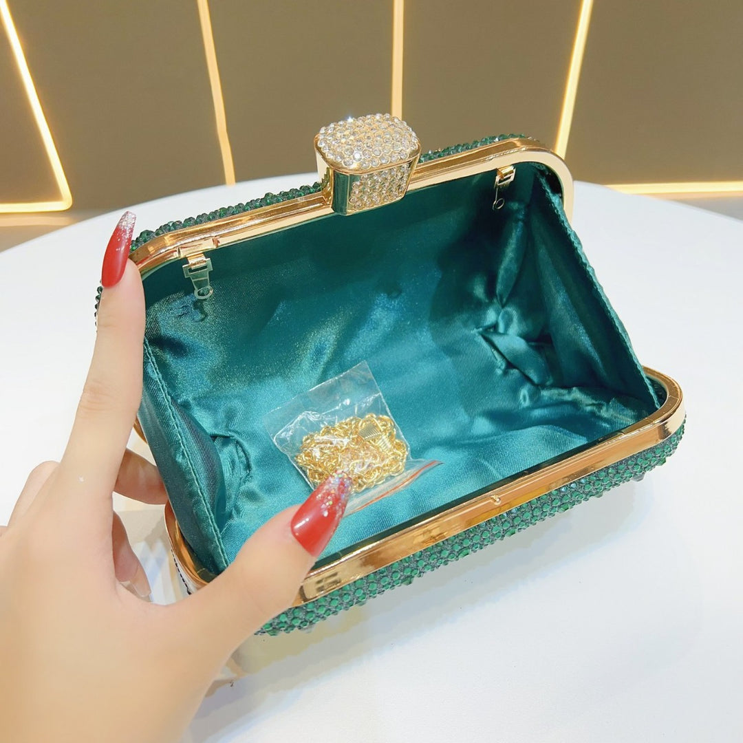 Crystal-Studded Clutch Purse