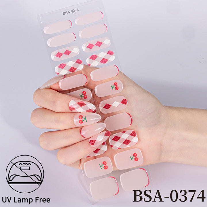 Sparkling Gift-Themed Nail Art Wraps
