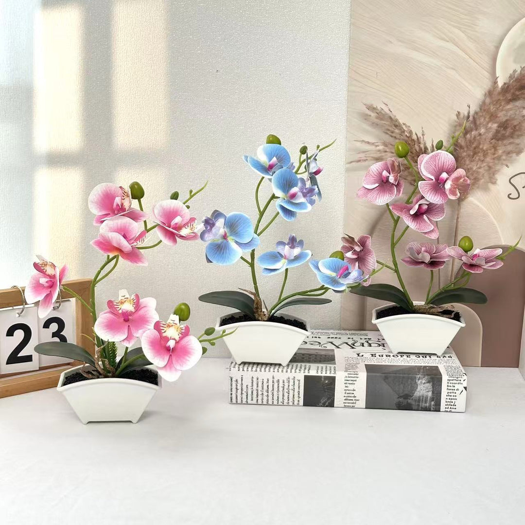 Elegant Artificial Orchid Plant for Indoor Home Decor