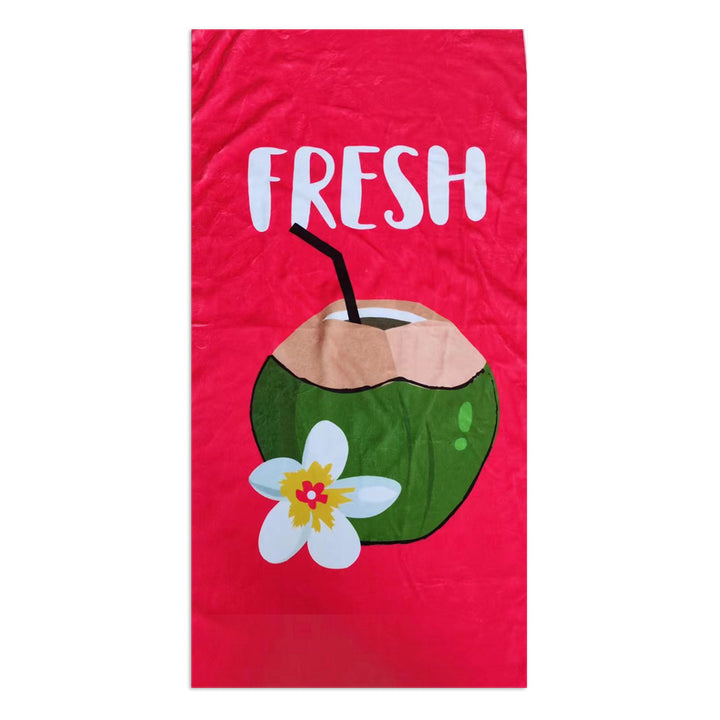 Beach towel with stylish palm motif Kalsten