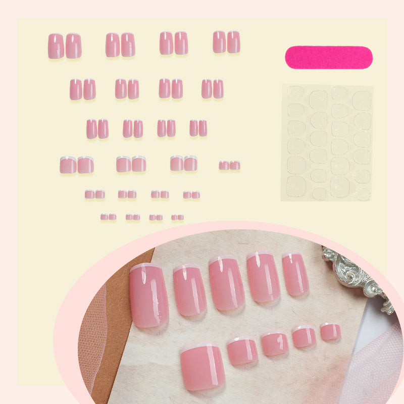 Elegant French Tip Press-On Nails Set Kalsten