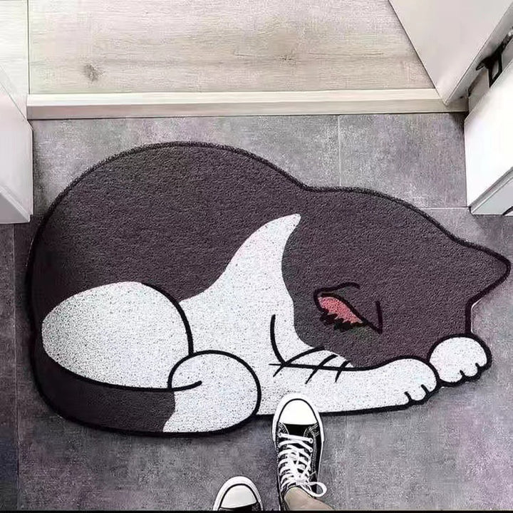 Cat-Themed Decorative Floor Mat for Home