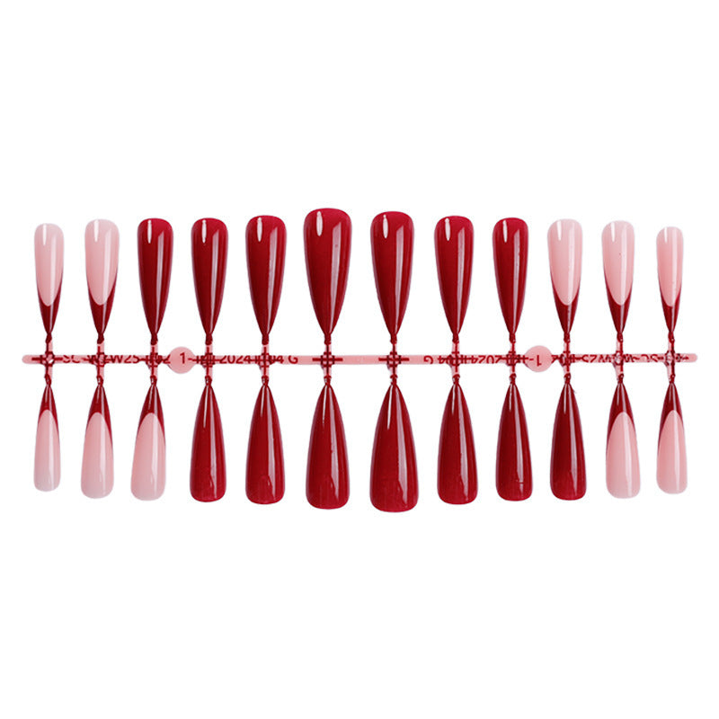 Sharp Pointed Press-On Nail Art Set
