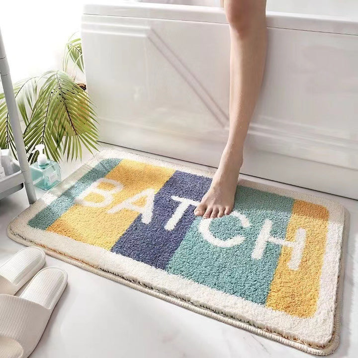 Playful Cat-Themed Bath Mat