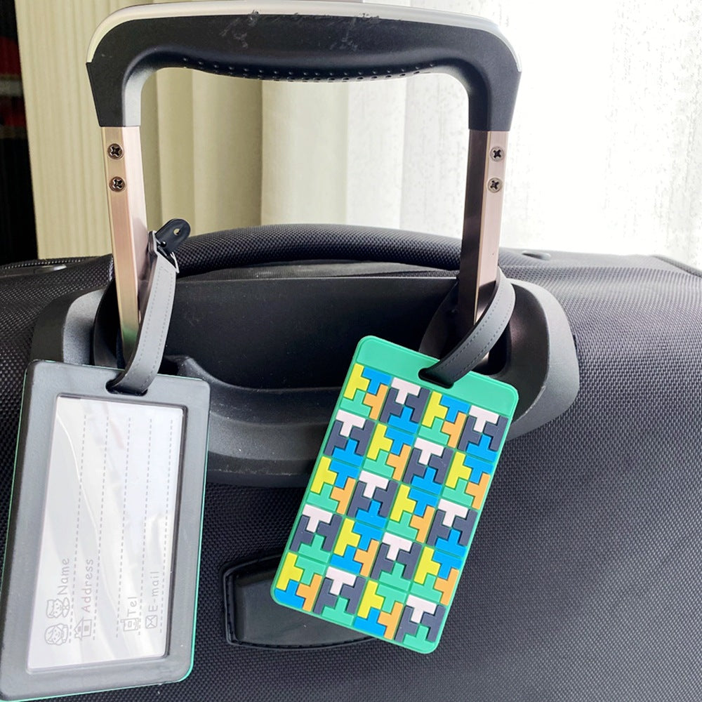 Puzzle Pattern Luggage Identifier Kalsten