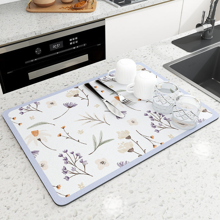 Floral Pattern Kitchen Mat Kalsten