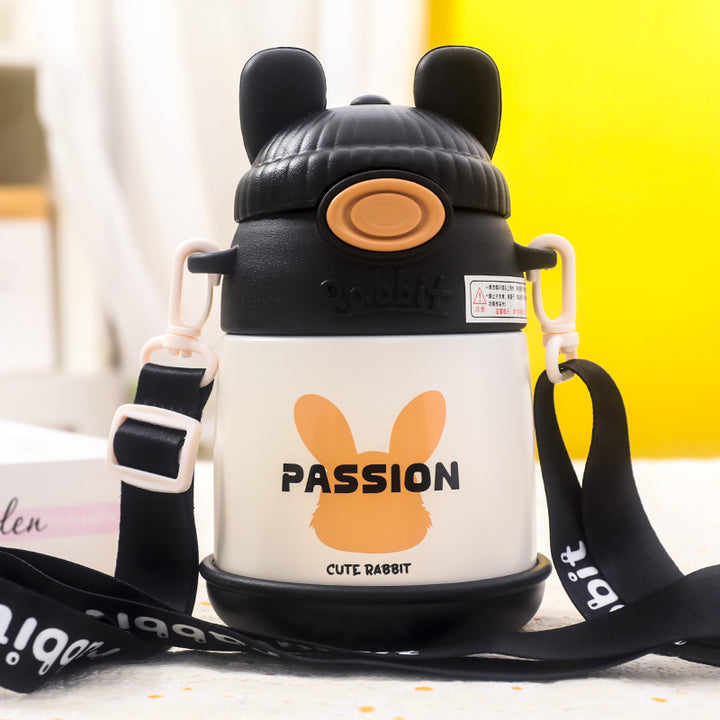 Women's Insulated Water Bottle with Cute Bunny Design Kalsten