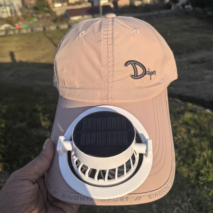 Sporty baseball cap with detachable solar fan Kalsten