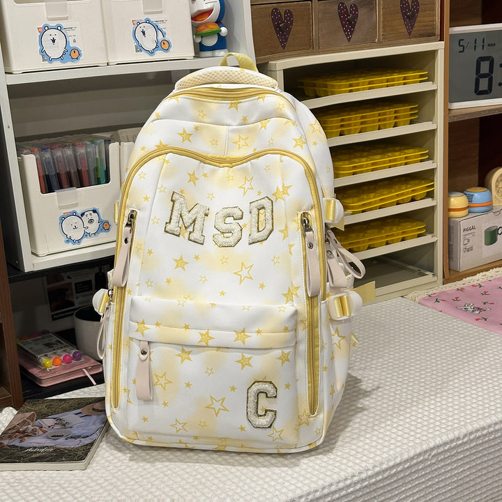 Stylish Graphic Print School Backpack Kalsten