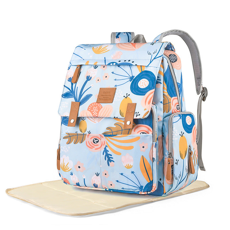 Versatile Floral Print Backpack Kalsten