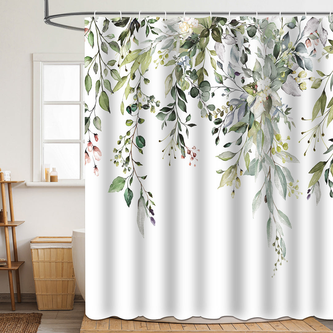 Floral Patterned Bathroom Shower Curtain Kalsten