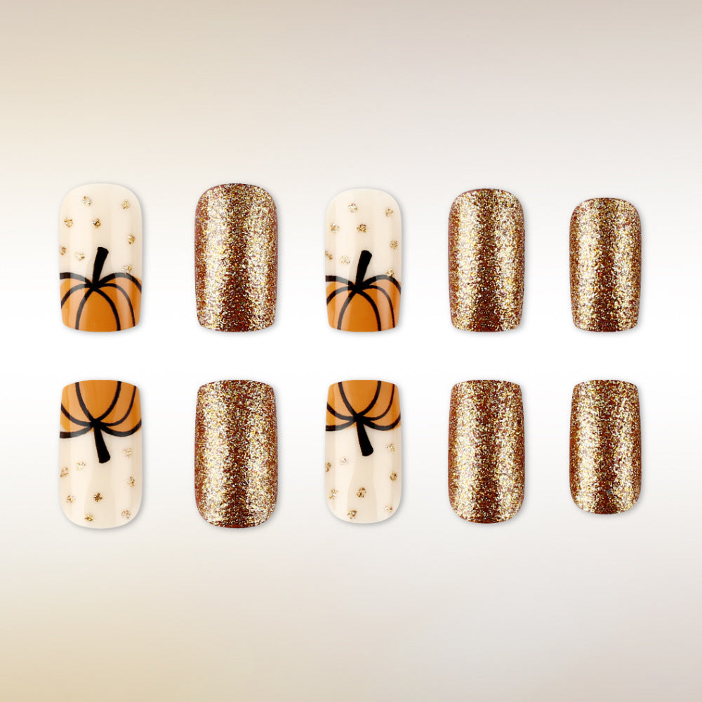 Autumn-Inspired Decorative Nail Art Kalsten