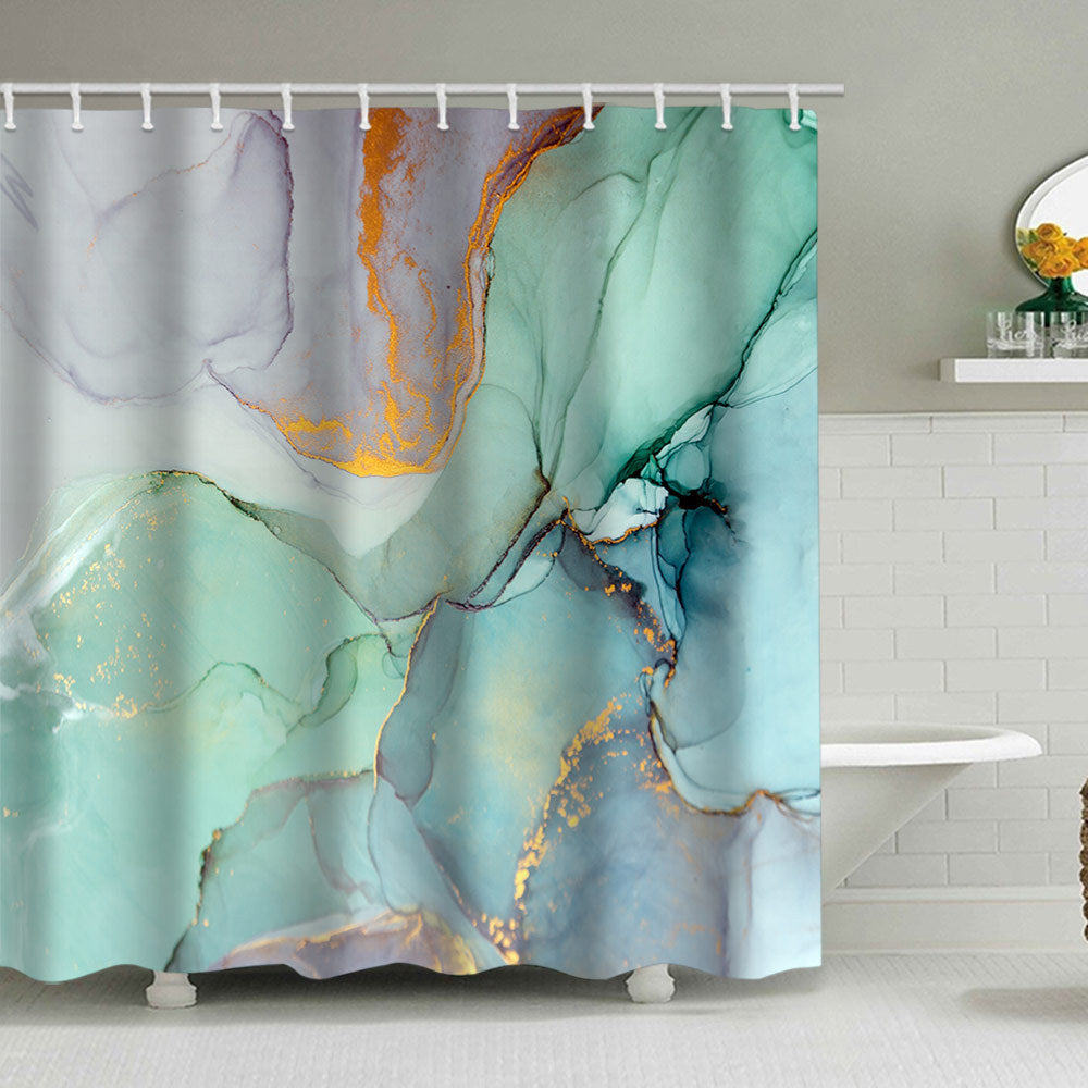 Abstract Marble Design Shower Curtain Kalsten