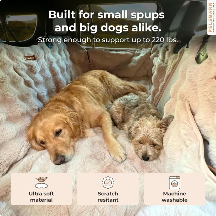 Plush Dog Car Seat Protector