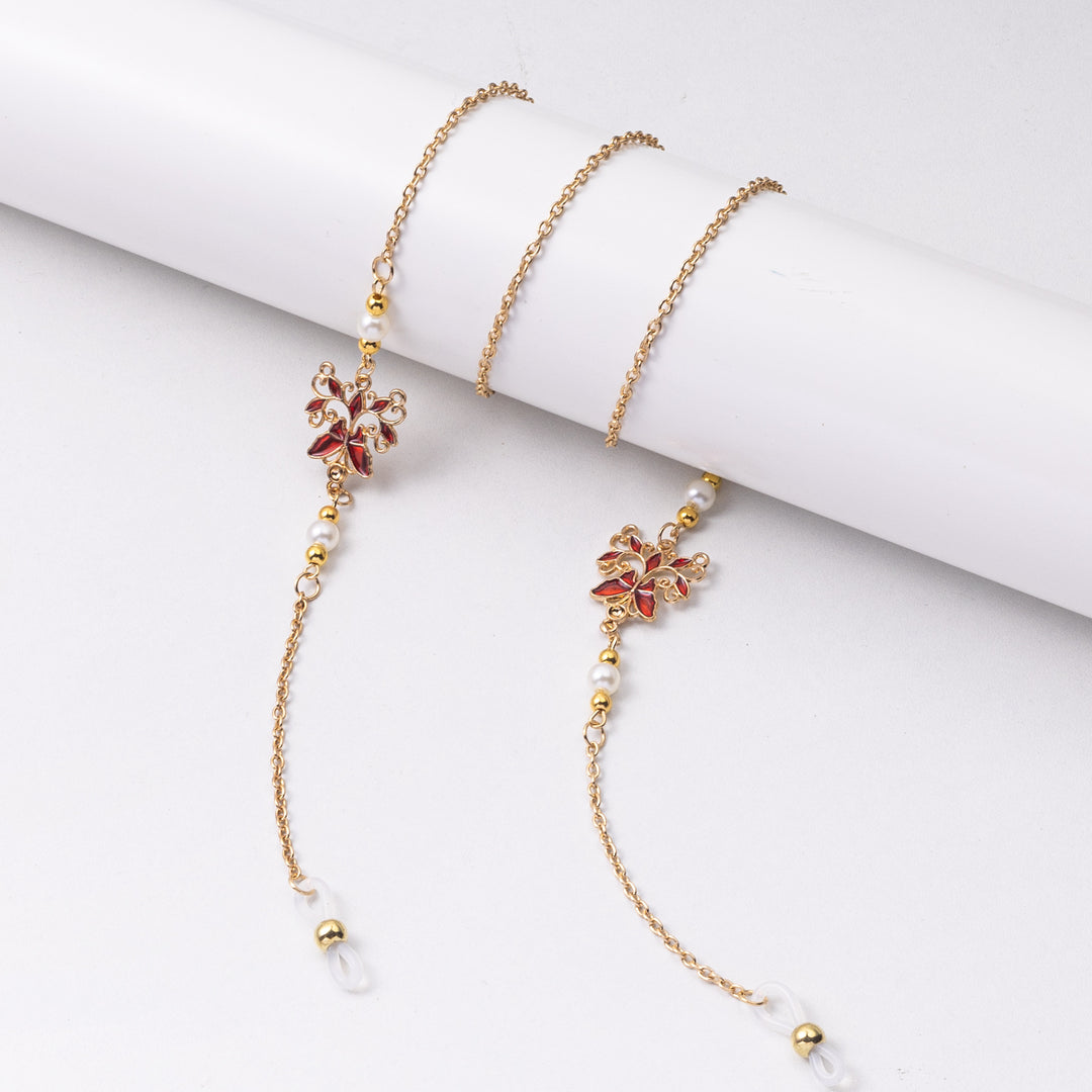 Elegant Floral Eyewear Chain Kalsten