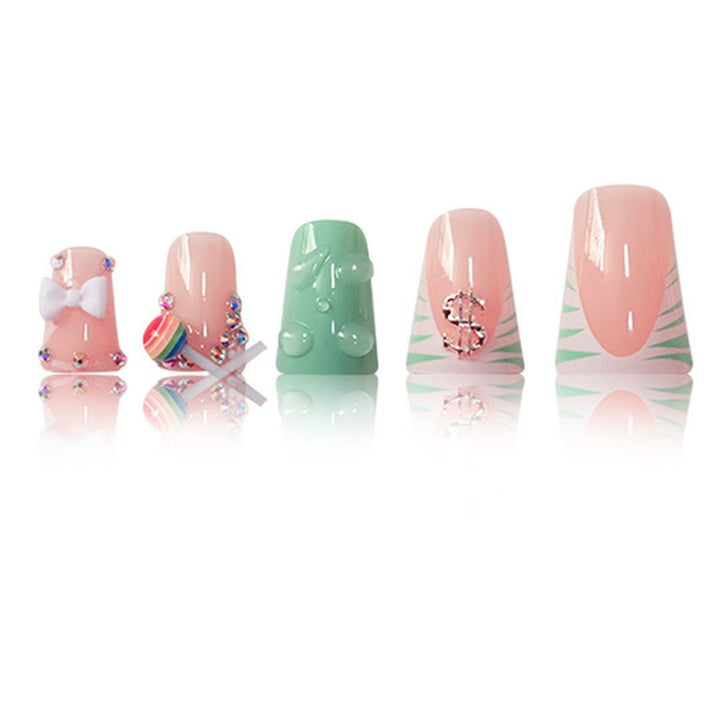 Playful Themed Press-On Nails Kalsten