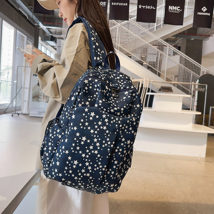 Casual Star-Patterned Backpack Kalsten 1791206130
