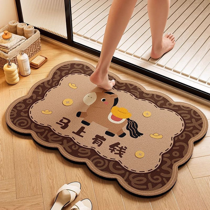 Cloud-Shaped Playful Bath Mat