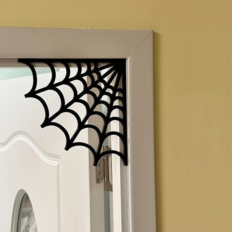 Halloween-Themed Spider Web Door Decor