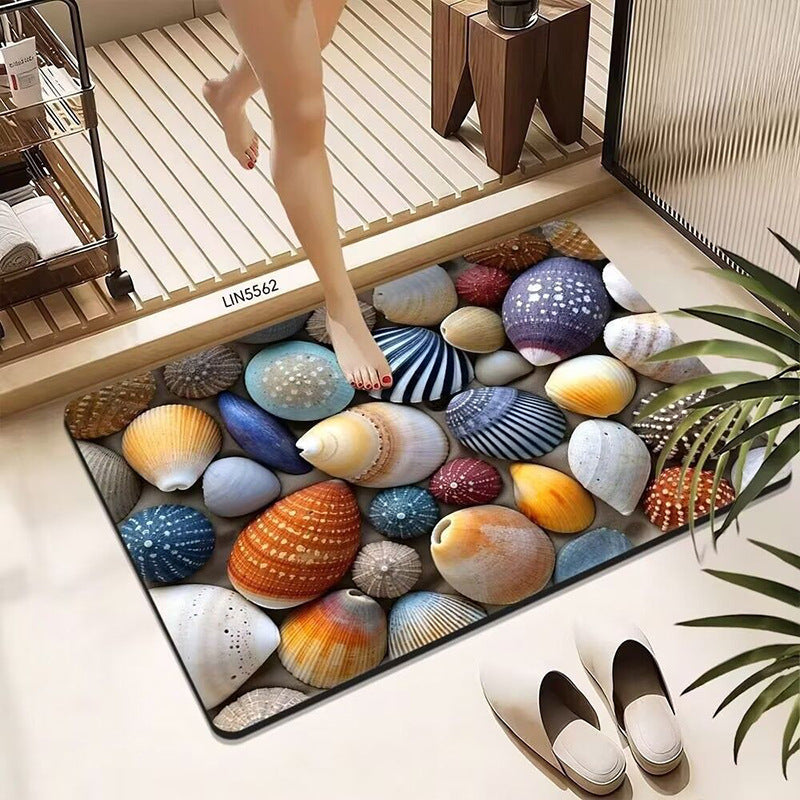 Pebble-Designed Bath Mat Kalsten