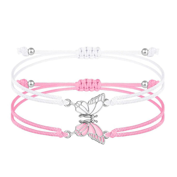 Butterfly Charm Necklace and Bracelet Set Kalsten