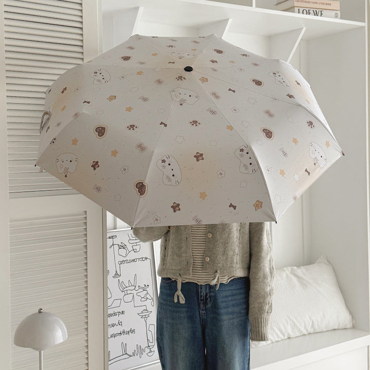 Women's Compact Umbrella with Charming Animal Design Kalsten