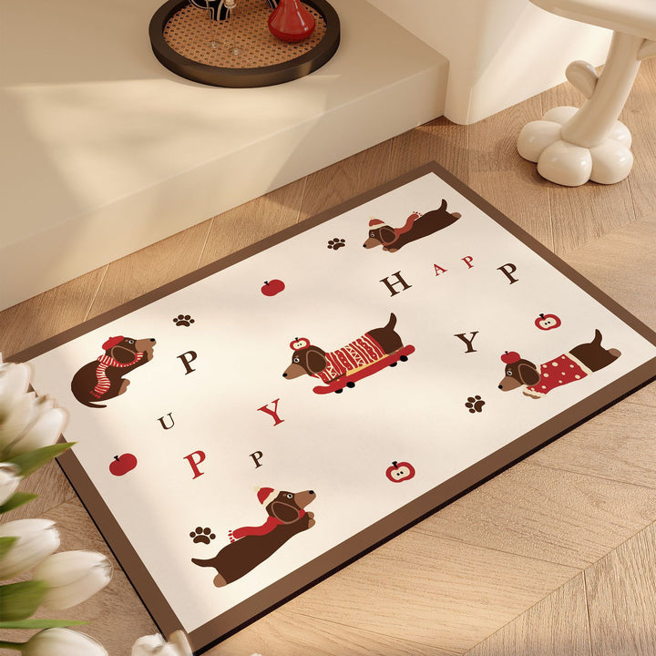 Playful Cat-Themed Bath Mat
